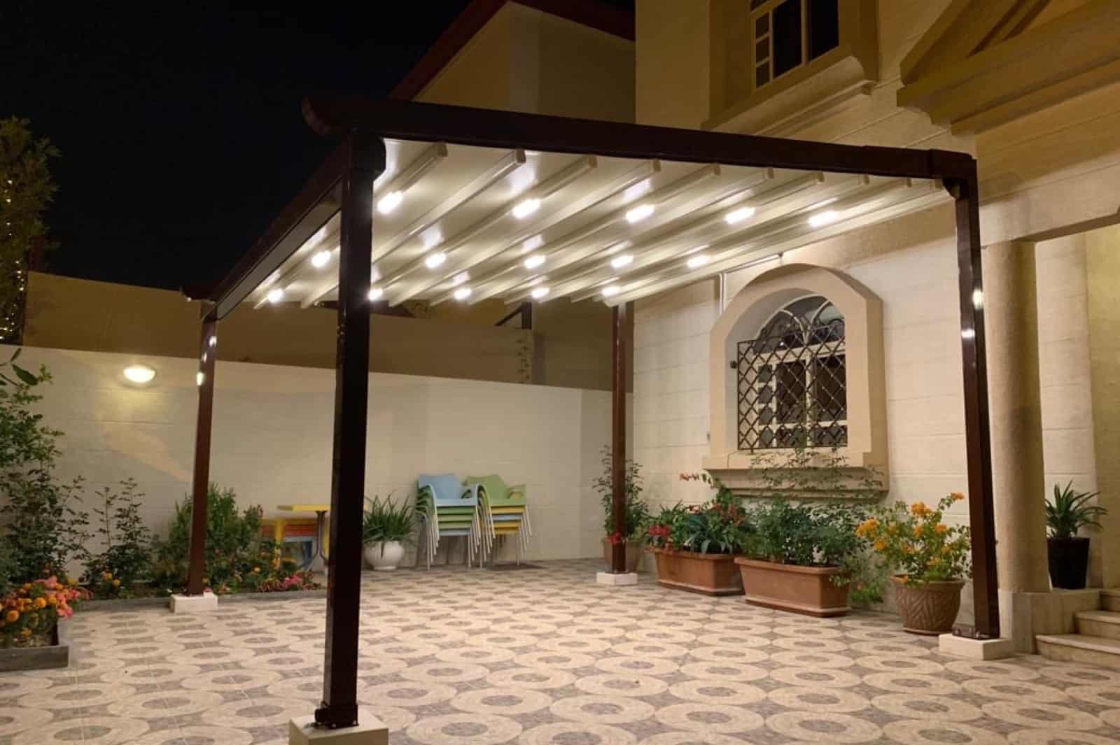 Işıklı Pergola Tente